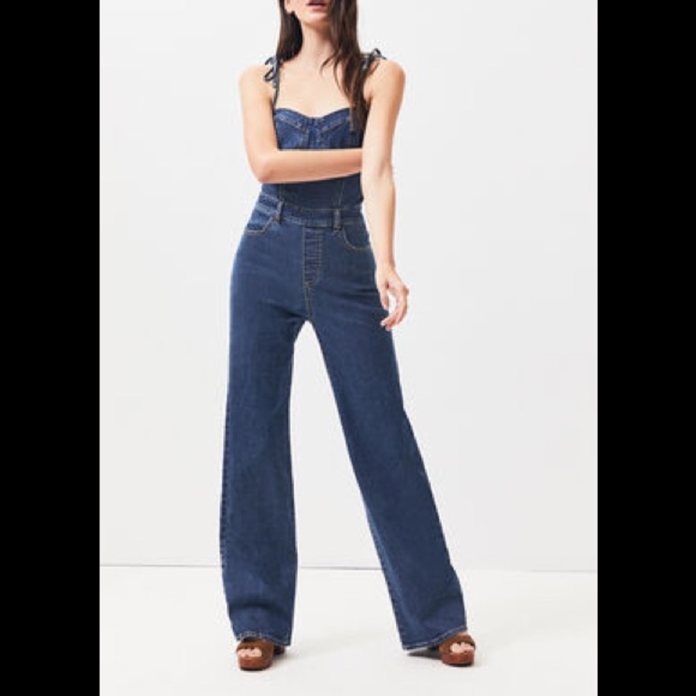PacSun Bustier Denim Jumpsuit